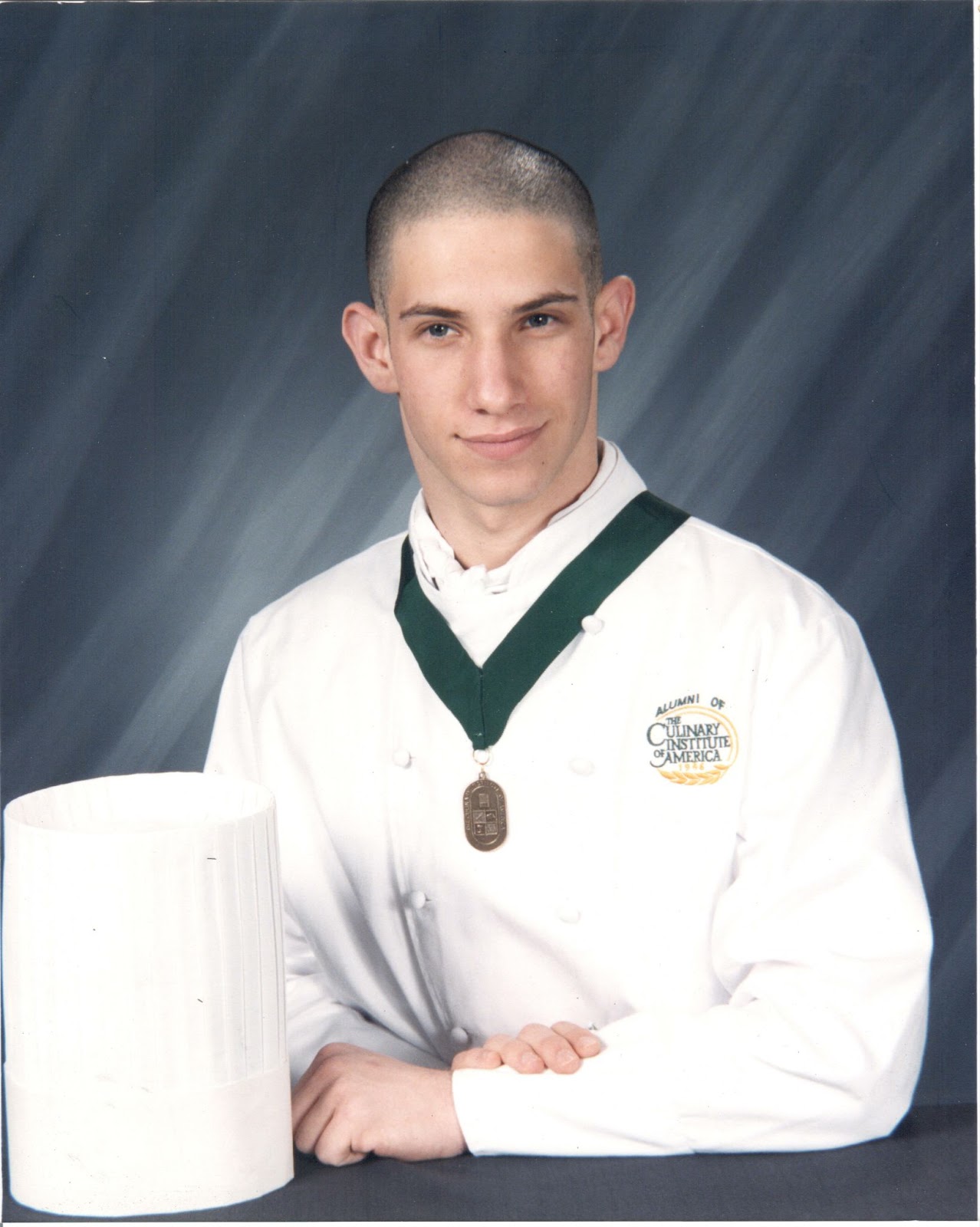 Graduation Photo of Azabu Foods Founder, Brendan from the Culinary Institute of America.